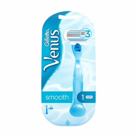 Станок для гоління Venus Smooth жіночий з 1 змінним картриджем: ціни та характеристики