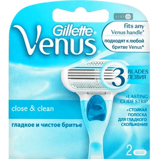Сменные картриджи для бритья Venus Smooth женские 2 шт