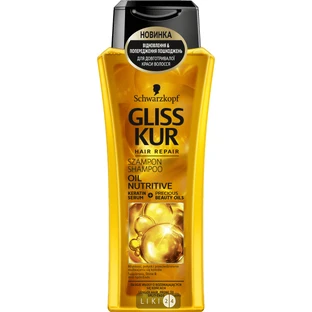 Шампунь для довгого посіченого волосся Gliss Kur Oil Nutritive 250мл 