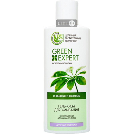 Крем-гель для вмивання Green Expert для всіх типів шкіри, 150 мл