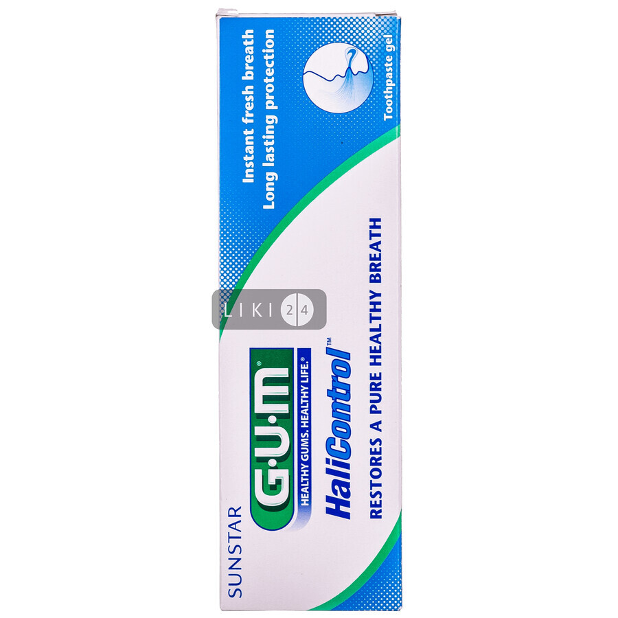 Зубная паста GUM Halicontrol, 75 мл: цены и характеристики