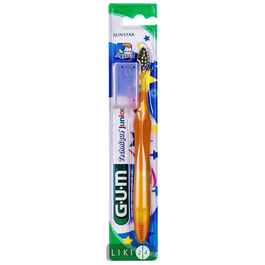 Зубна щітка GUM Technique Kids Junior дитяча: ціни та характеристики