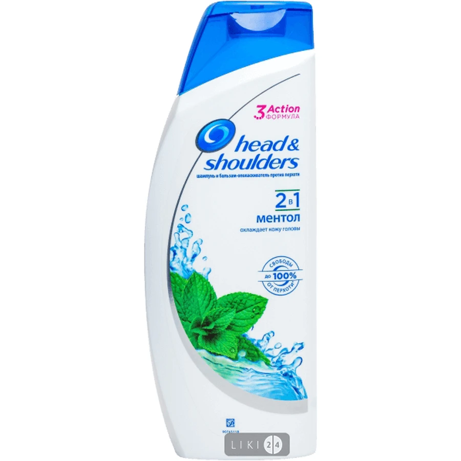 HEAD & SHOULDERS Шампунь і бальзам-опол. 2в1 п / лупи Ментол 600мл : ціни та характеристики