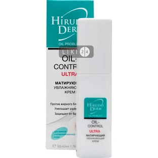 Крем для обличчя Біокон Hirudoderm Oil Control матуючий зволожуючий, 50 мл
