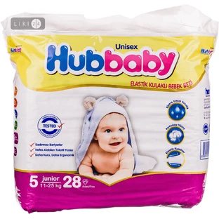 Підгузки дитячі Hubbaby №5 11-25 кг 28 шт