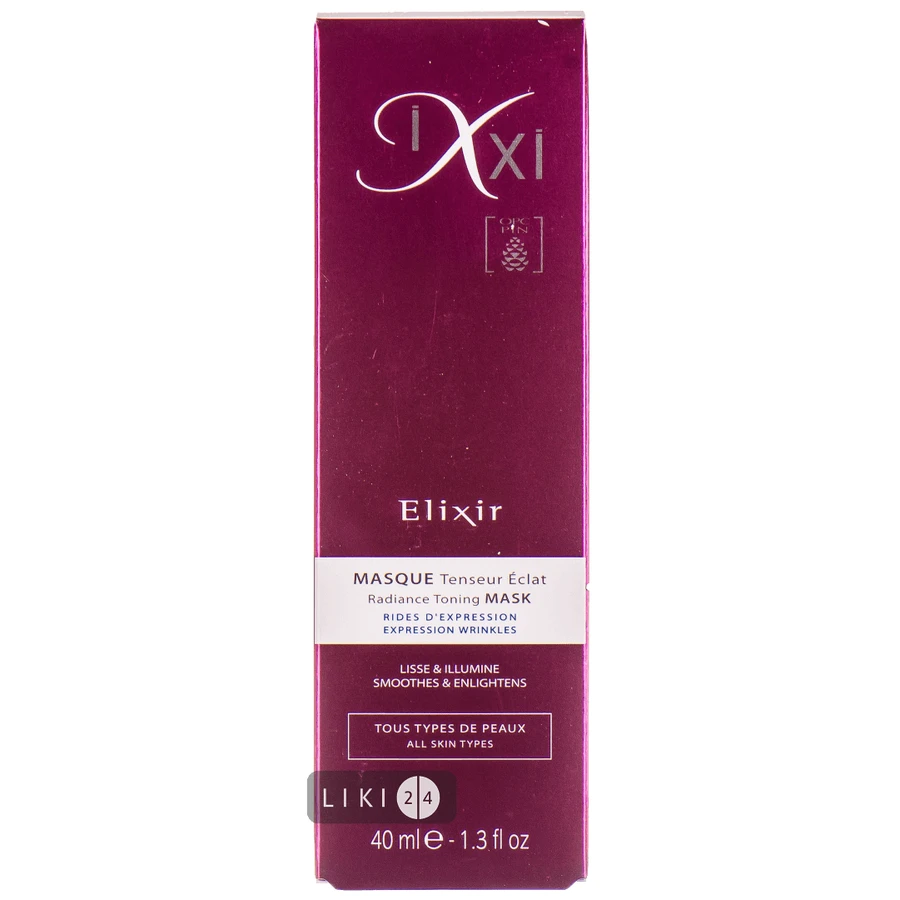 Еліксир маска Ixxi Elixir Radiance Toning Mask Ліфтинг і сяйво, 40 мл: ціни та характеристики