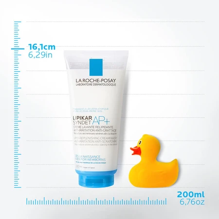 Крем-гель для душа La Roche-Posay Lipikar Syndet AP+ очищаючий для очень сухой атопической кожи, 200 мл: цены и характеристики
