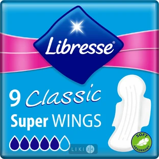 Прокладки гигиенические Libresse Classic Ultra Super Soft №9