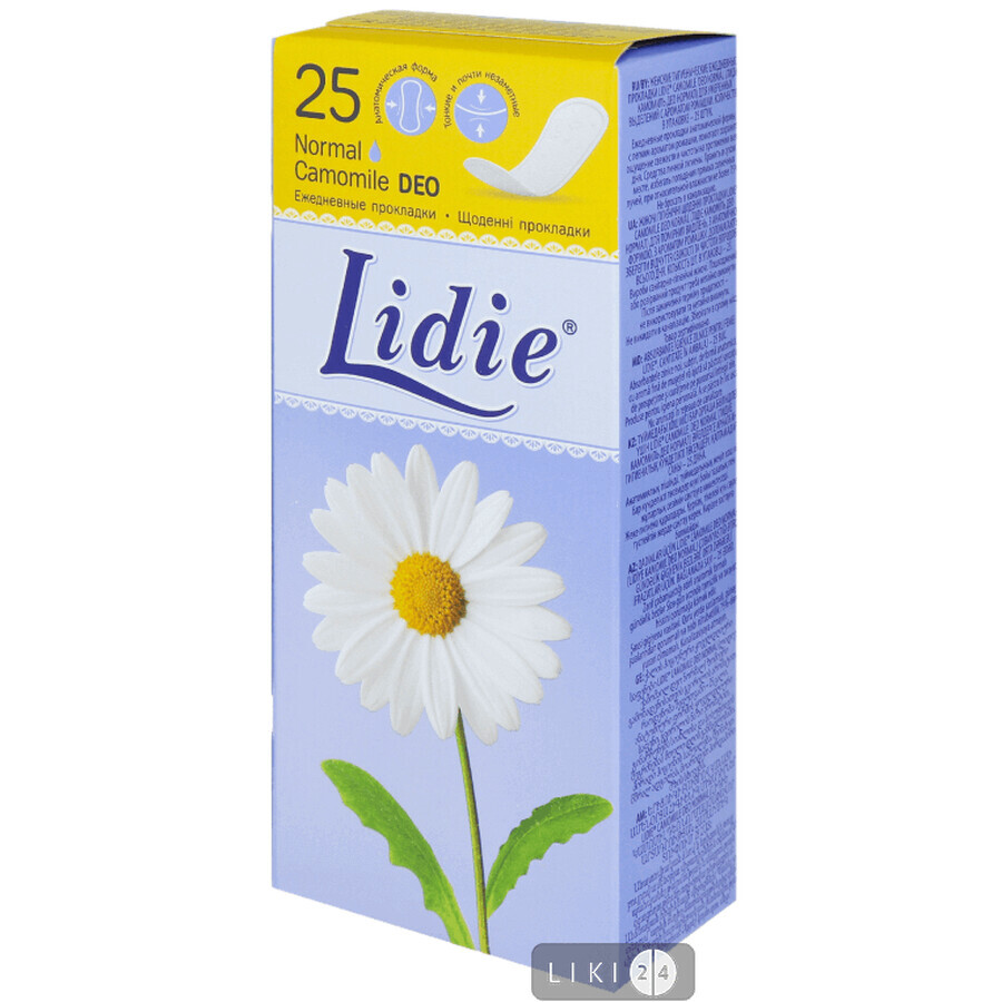 Прокладки ежедневные Lidie Normal Deo №25: цены и характеристики