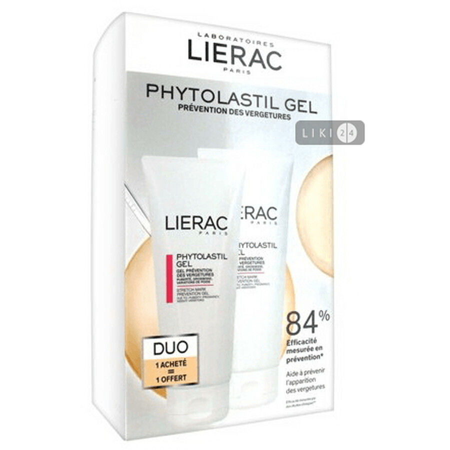 Набор Lierac Phytolastil Duo гель против растяжек 2х200 мл: цены и характеристики