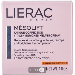 Крем для обличчя Lierac Мезоліфт Вітамінний проти втоми, 50 мл