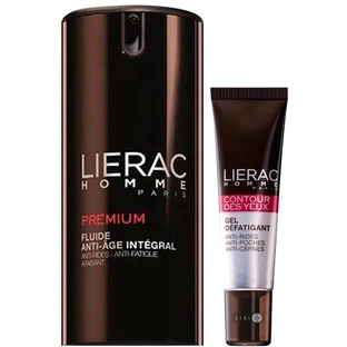 Набор Lierac Homme Премиум флюид 40 мл + гель для контура глаз 15 мл