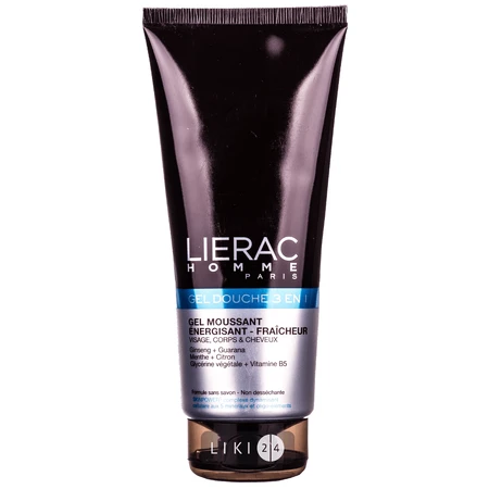 LIERAC Homme 3 в 1 Гель універс очищ для волосся і тіла 200мл : ціни та характеристики