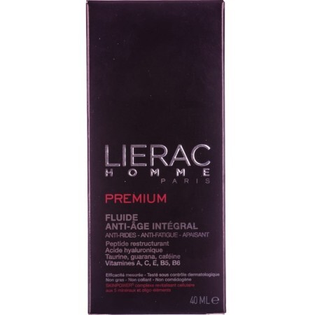 Флюид Lierac Homme Premium для мужчин, антивозрастной, 40 мл