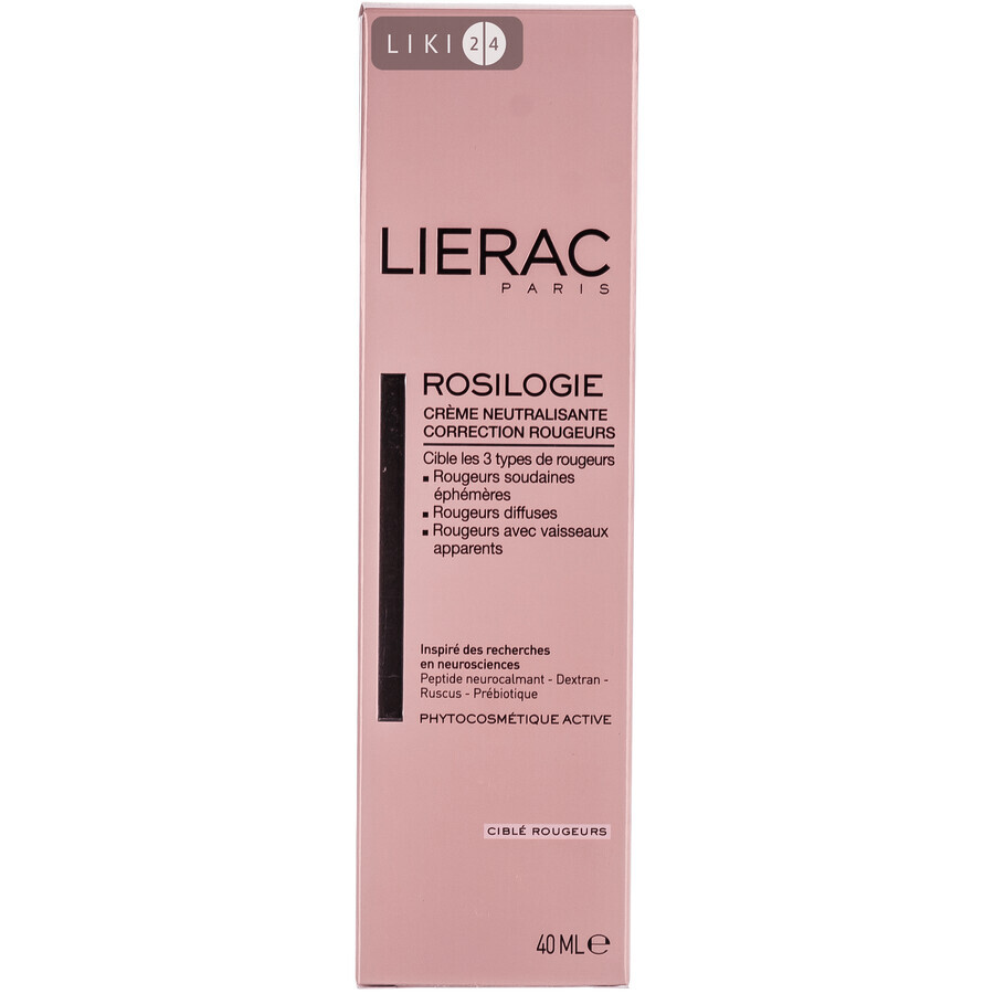 Крем для обличчя Lierac Rosilogie від почервонінь, 40 мл: ціни та характеристики