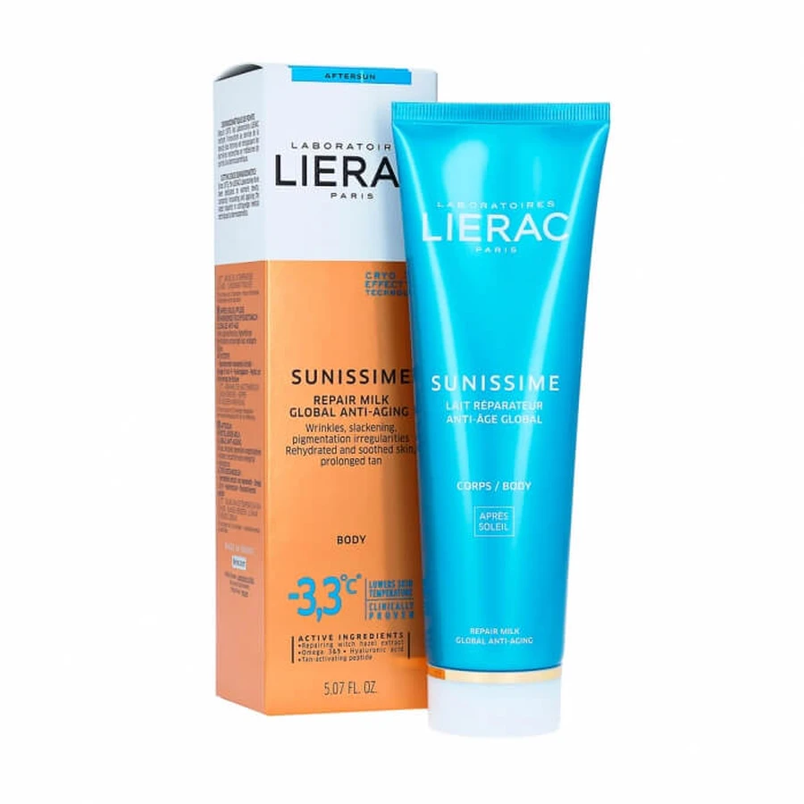 Молочко після сонця Lierac Sunissime Rehydrating Repair Milk Global Anti-Aging Відновлювальне, 150 мл: ціни та характеристики
