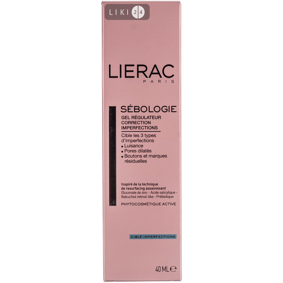 Крем-гель для лица Lierac Себоложи успокаивающий нейтрализующий покраснения, 40 мл: цены и характеристики