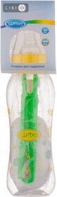Бутылочка выгнутая Lindo LI 145 с силиконовой соской 250 мл