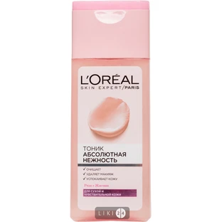 М'який тонік L'oreal Paris Абсолютна Ніжність для сухої і чутливої шкіри 200 мл