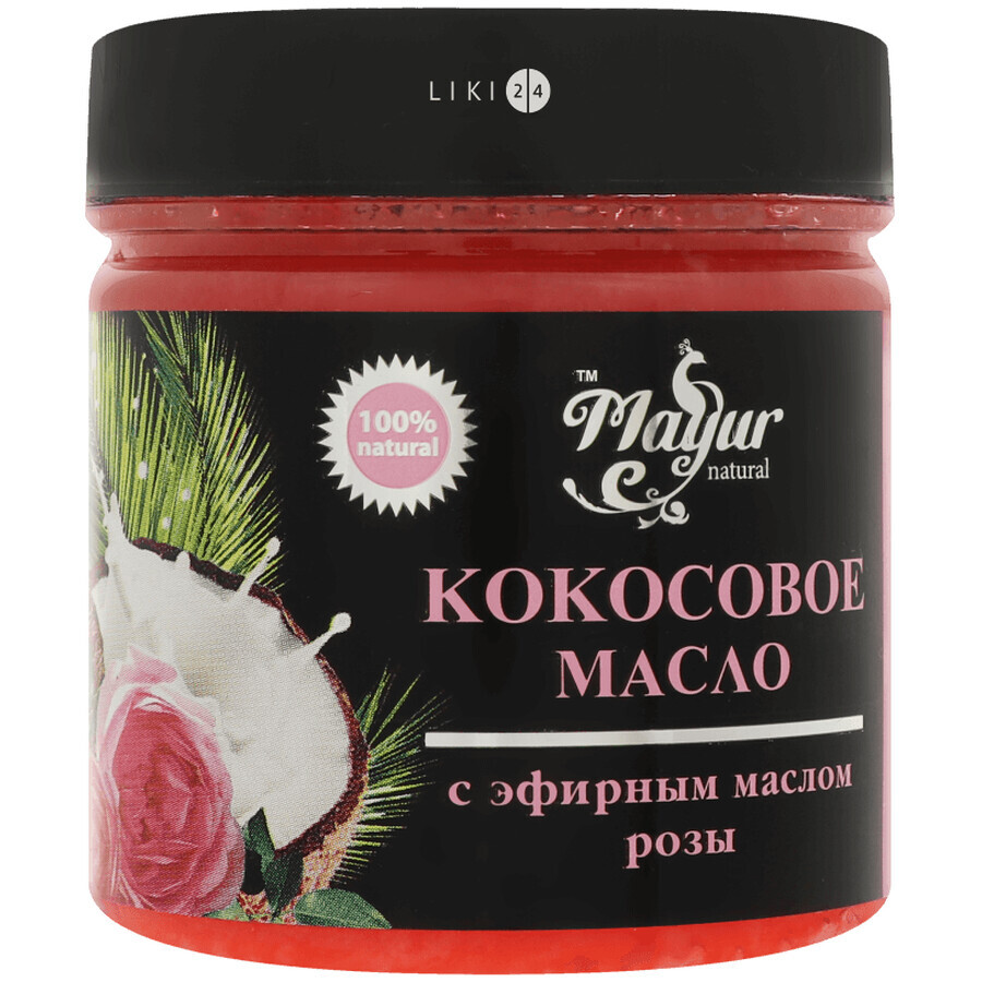 Масло Mayur Кокосовое с эфирным маслом Розы 140 мл: цены и характеристики