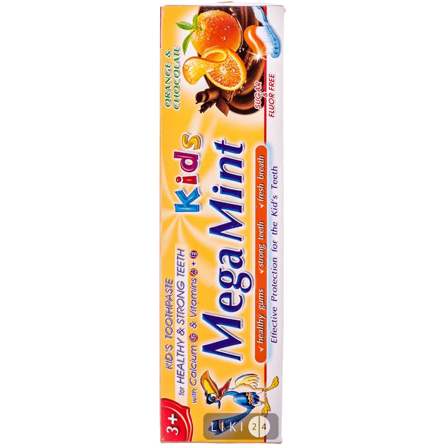 MEGA MINT KIDS Зуб. паста детская Orange & Chocolate 50мл : цены и характеристики