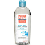 Міцелярна вода Mixa Hydrating для нормальної і сухої чутливої ​​шкіри обличчя 400 мл