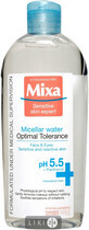 Мицеллярная вода Mixa Hydrating для нормальной и сухой чувствительной кожи лица 400 мл