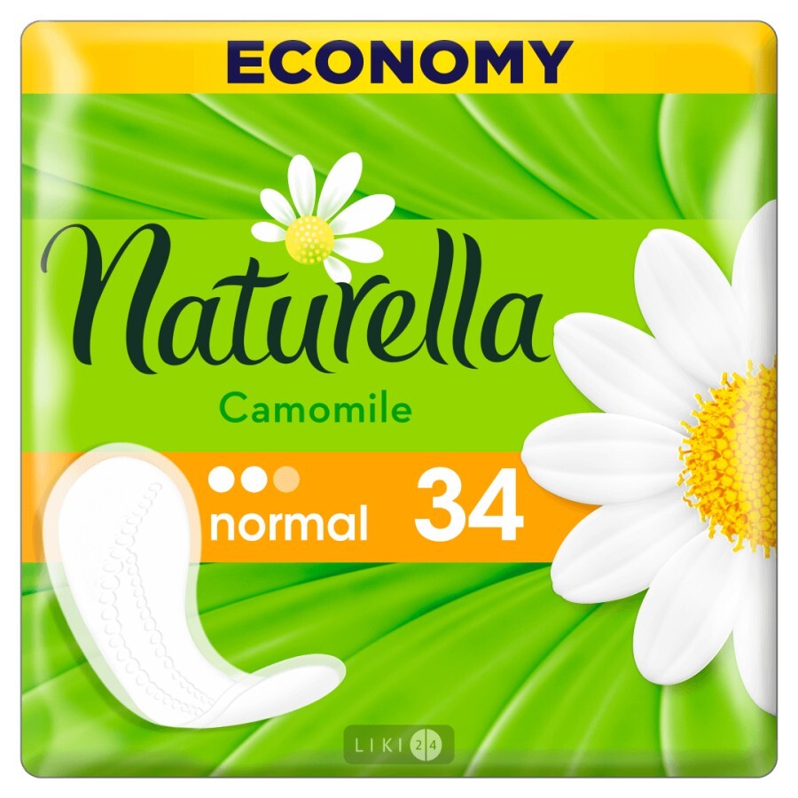 Прокладки щоденні Naturella Normal Camomile №34: ціни та характеристики