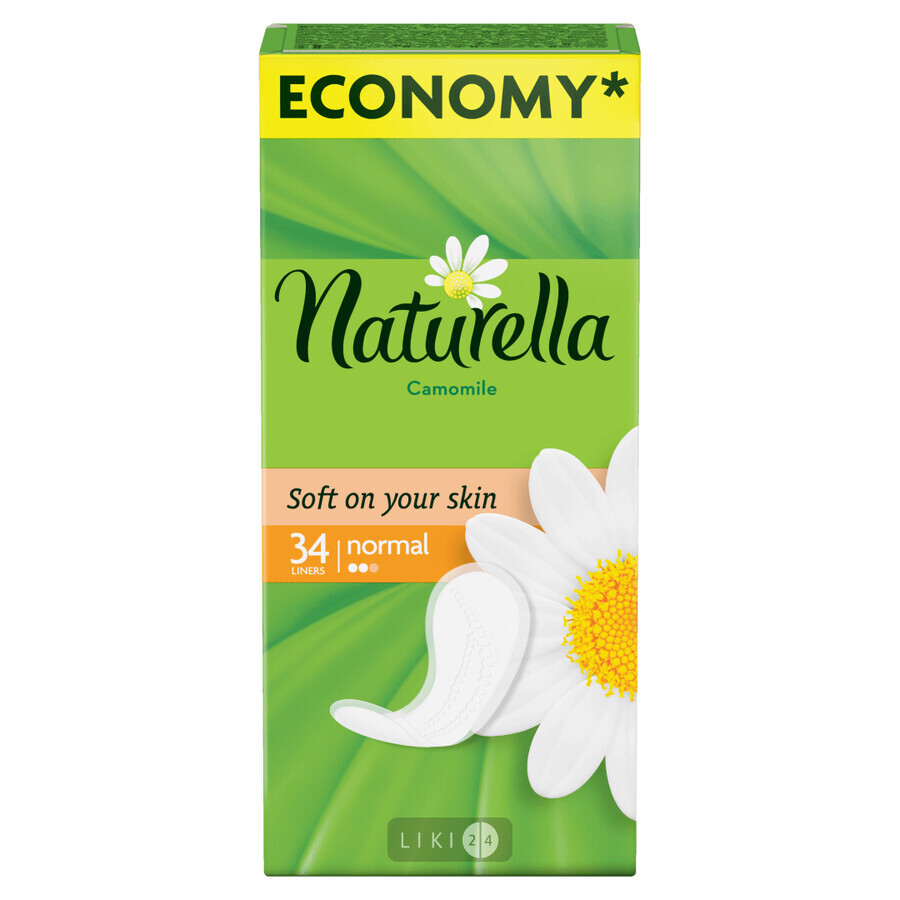Прокладки ежедневные Naturella Normal Camomile №34: цены и характеристики