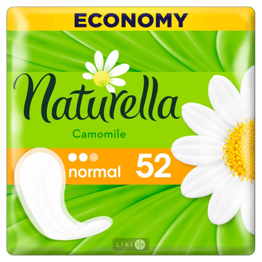 Прокладки ежедневные Naturella Normal Camomile №52: цены и характеристики