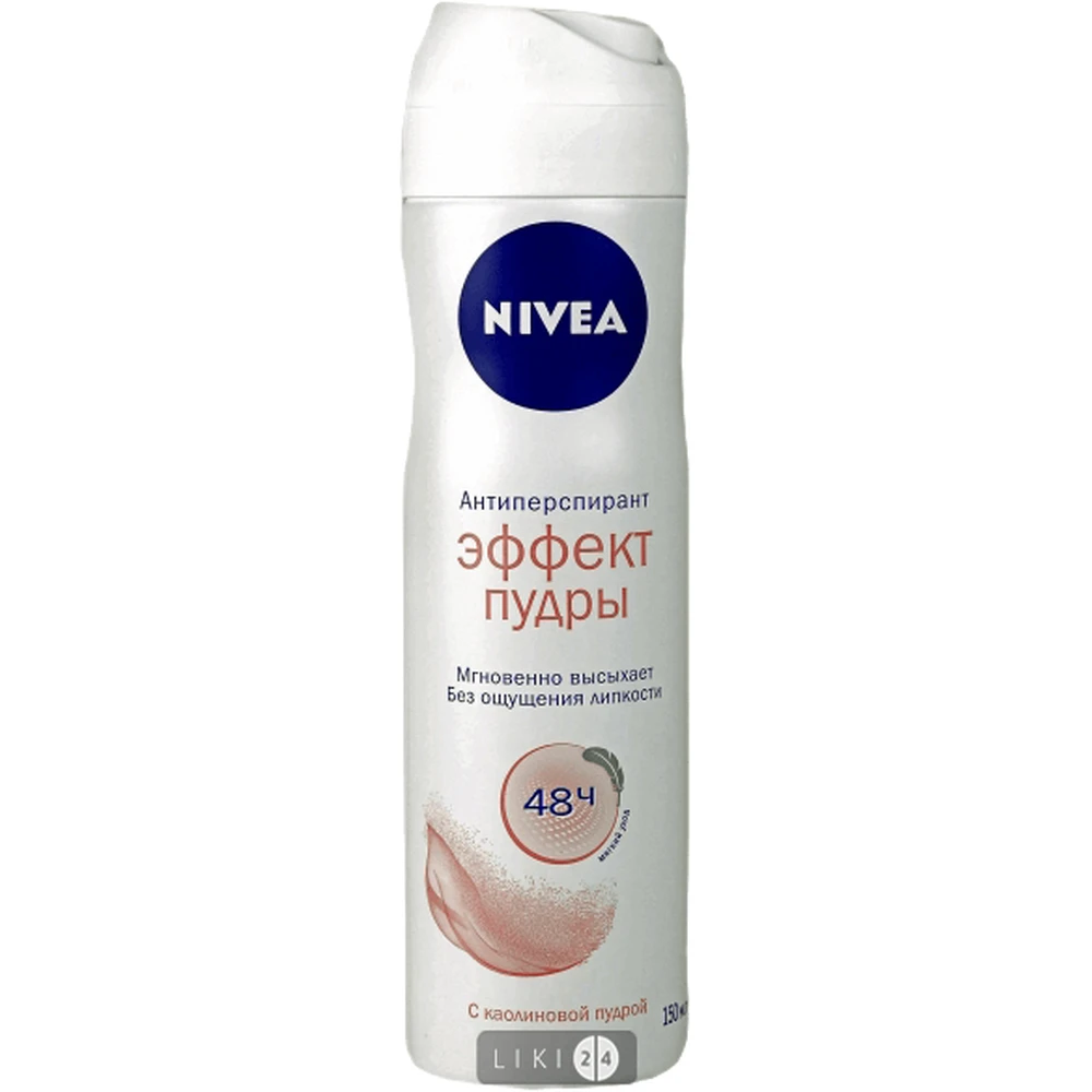 Дезодорант-антиперспірант Nivea Ефект пудри 150 мл: ціни та характеристики