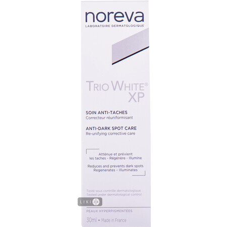 Крем для обличчя Noreva Trio White XP Проти пігментних плям, 30 мл
