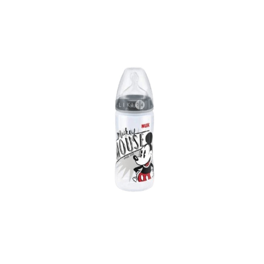 Бутылочка NUK First Choice Disney Mickey + соска силиконовая 300 мл: цены и характеристики