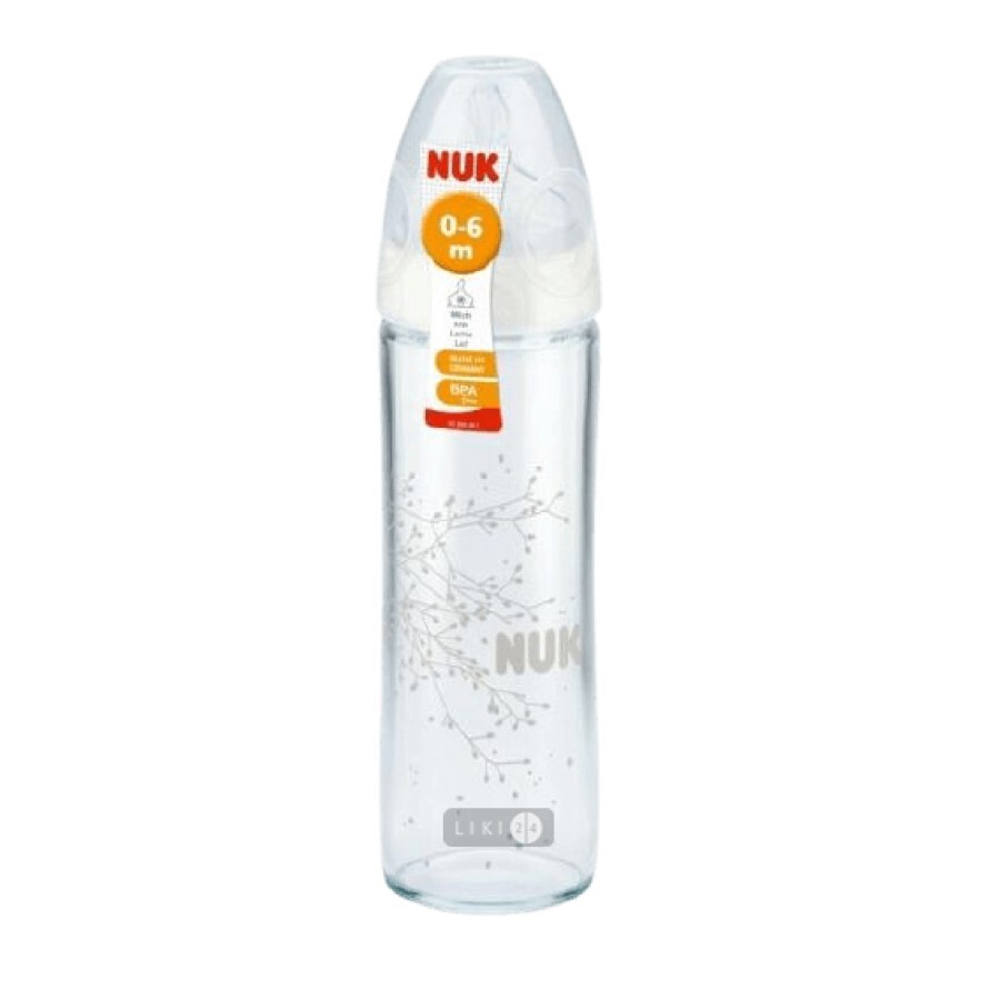 Пляшка NUK FirstChoice + пластикова з силіконовою соскою р1 240 мл: ціни та характеристики