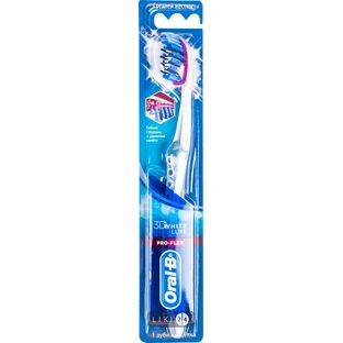 Зубна щітка Oral-B 3D White Luxe Pro-Flex середньої жорсткості