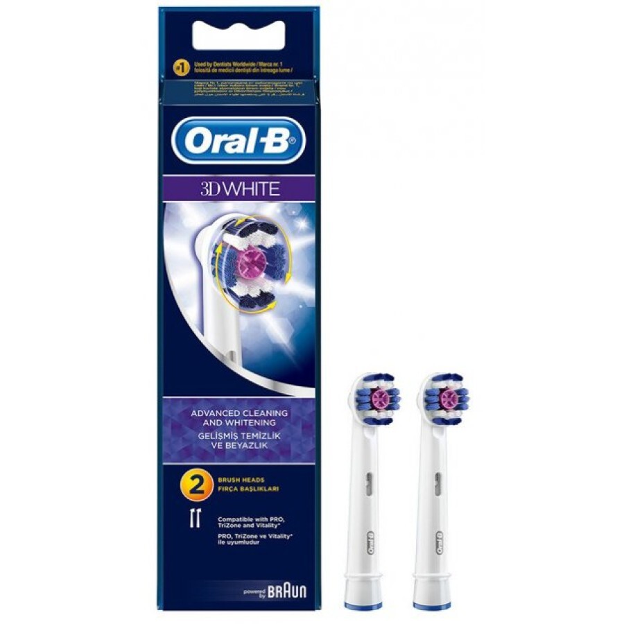 Насадка к электрической зубной щетке Oral-B 3D White ЕВ 18 2 шт: цены и характеристики