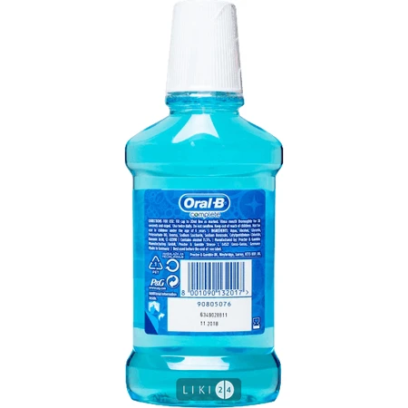 Ополіскувач для рота ORAL-B Complete Lasting Freshness Арктична м'ята 250 мл : ціни та характеристики