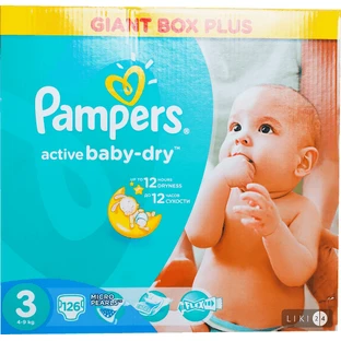 Подгузники Pampers Active Baby Midi 3 6-10 кг 126 шт