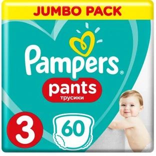 Підгузки-трусики Pampers Pants 3 Midi 6-11 кг 60 шт