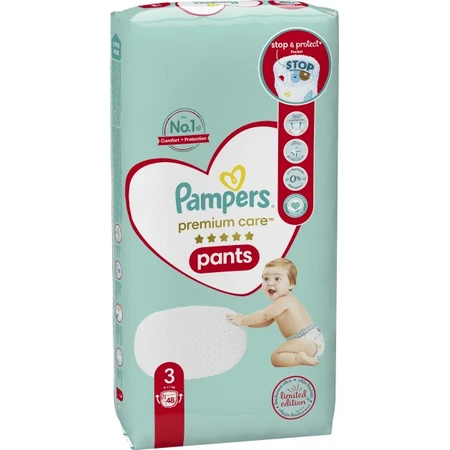 Підгузки-трусики Pampers Premium Care Pants Midi 6-11 кг 48 шт: ціни та характеристики