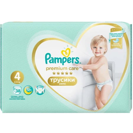 Підгузки-трусики Pampers Premium Care Pants Maxi 9-15 кг 38 шт: ціни та характеристики