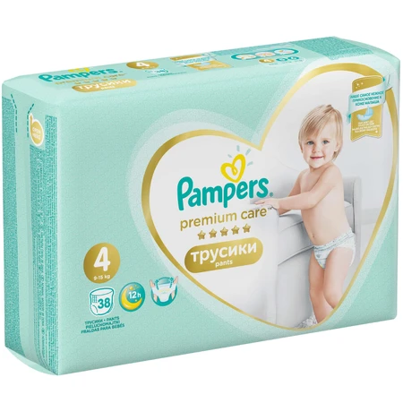 Підгузки-трусики Pampers Premium Care Pants Maxi 9-15 кг 38 шт: ціни та характеристики