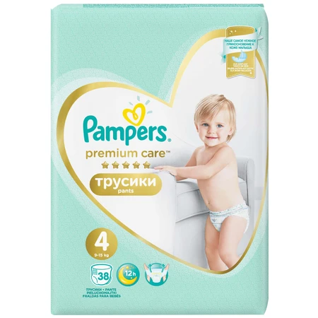 Підгузки-трусики Pampers Premium Care Pants Maxi 9-15 кг 38 шт: ціни та характеристики