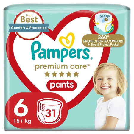 Подгузники-трусики Pampers Premium Care Pants 6 15+ кг 31 шт: цены и характеристики