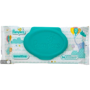Влажные салфетки Pampers Sensitive 56 шт