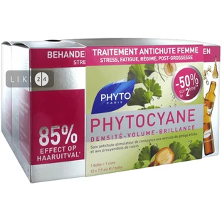 PHYTO ДУО Фитоциан Средство от выпадения волос амп.12х7.5мл 2уп 