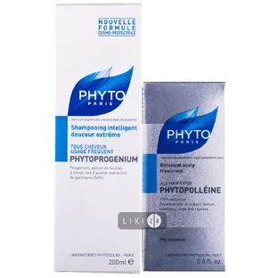 PHYTO Набор Умный уход Фитополеин 25мл+Фитопрожениум Шампунь 200мл 