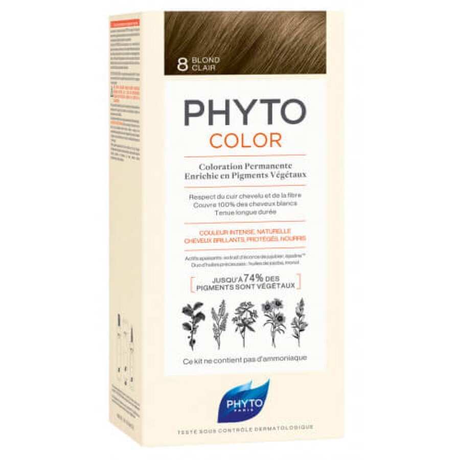 Крем-фарба для волосся PHYTO Фітоколор тон 8, світло-русявий : ціни та характеристики