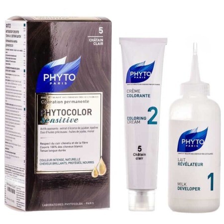 Крем-фарба для волосся PHYTO Фітоколор Сенсетів тон 5, світлий шатен 