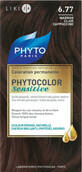 Крем-краска для волос PHYTO Фитоколор Сенсетив тон 6,77, светло-каштановый капучино